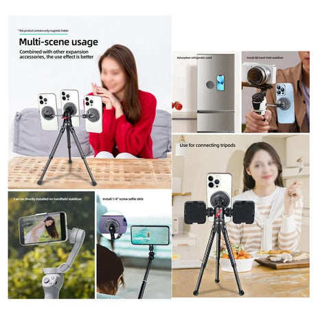 Universal Magnetic Phone Holder For Tripod And Magic Arm