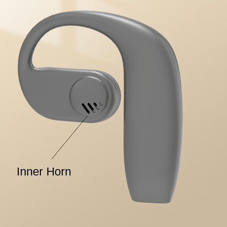 Wireless Bone Conduction Bluetooth Earphones for Sports - Gray