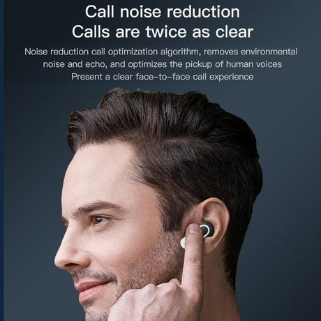 Wireless Anc Bluetooth Earphones with Touch Screen and Active Noise Reduction - Black