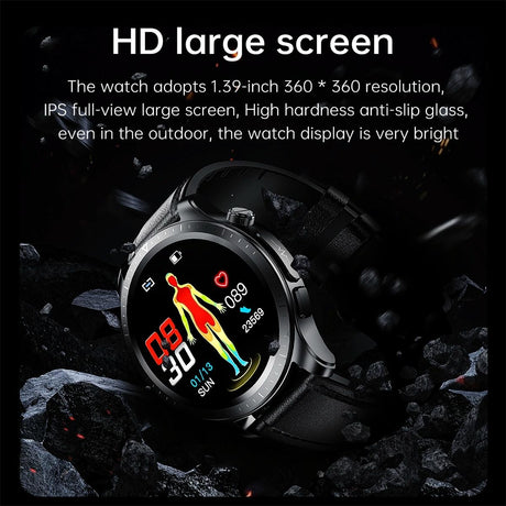 Smart Watch With Heart / Blood Monitoring - Brown
