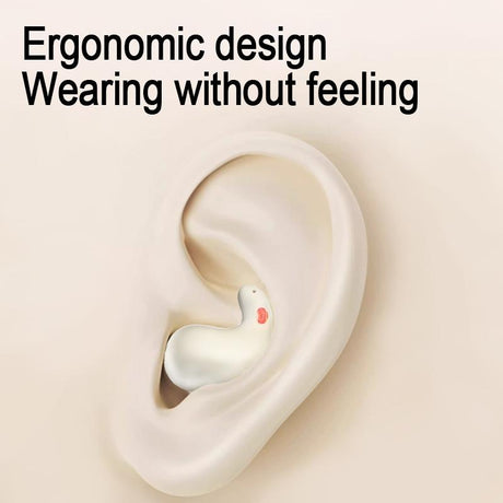 Coconut Ball Bluetooth Earphones with Charging Case - White
