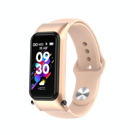Bluetooth Smart Bracelet With Hd Screen - Rose Gold