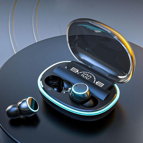 Wireless Bluetooth Earphones with Noise Reduction and Power Bank Function - Fluorescent Green