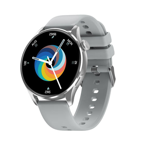 Smart Watch With Heart Rate And Blood Pressure Monitoring - Colour Screen - Silver