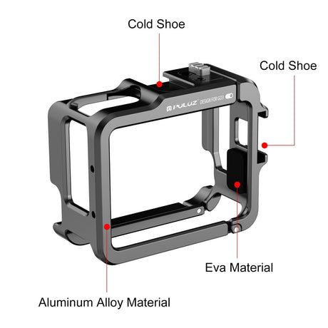 Aluminum Alloy Protective Frame For Insta360 Go 3 Camera With Battery Case