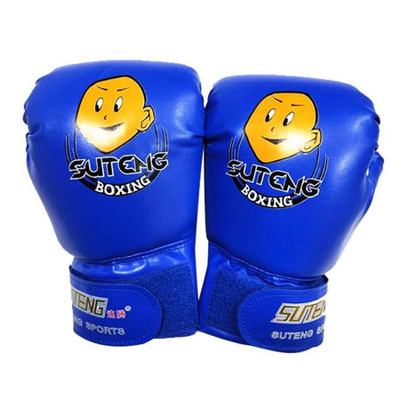 Children'S Cartoon Boxing Gloves - Pu Leather - Black
