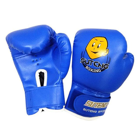 Children'S Cartoon Boxing Gloves - Pu Leather - Black