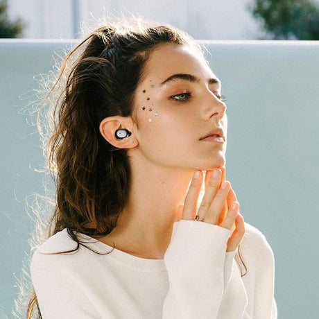 Wireless Bluetooth 5.0 Earphones - Binaural Stereo Automatic Pairing - Black