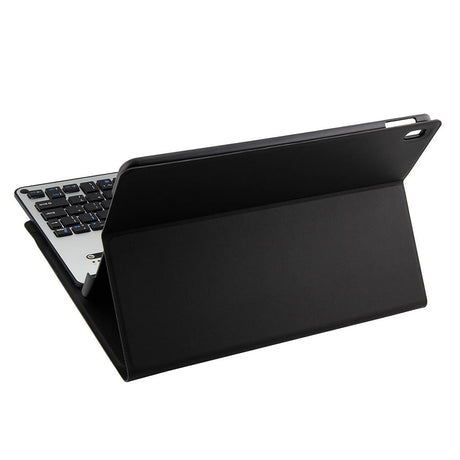 Aluminum Keyboard & Leather Tablet Case For Ipad Pro 10.5 / Air 2019 - Bluetooth Detachable Water Repellent - Black