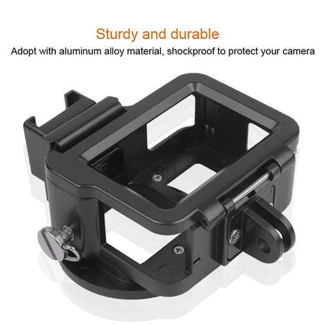 Aluminum Protective Cage With Insurance Frame And 52Mm Uv Lens For Gopro Hero7 / 6 / 5