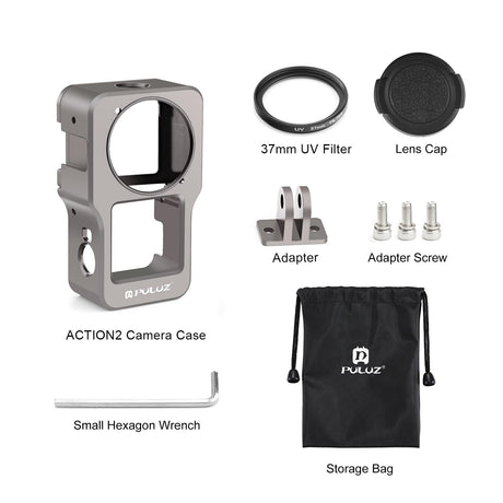 Aluminum Cage For Dji Action 2 - Cnc Alloy