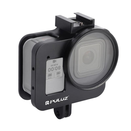 Aluminum Protective Cage With 52Mm Uv Lens For Gopro Hero8