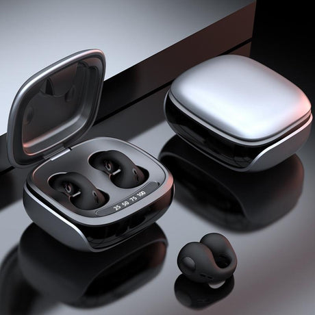 Wireless Bone Conduction Clip-on Bluetooth Headset - Noise Reduction - Skin Colour