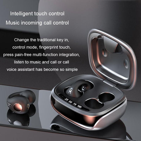 Wireless Bone Conduction Clip-on Bluetooth Headset - Noise Reduction - Skin Colour