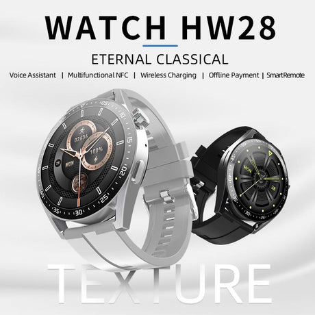 1.39 Inch Ip67 Waterproof Health Monitoring Bluetooth Call Smart Watch With Nfc Payment - Coffee
