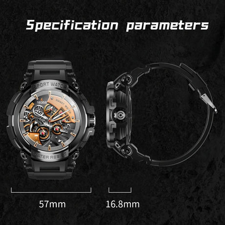 1.5 Inch Colour Screen Bluetooth Smart Watch Health & Sports Monitoring - Orange