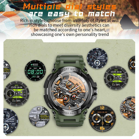 1.5 Inch Colour Screen Bluetooth Smart Watch Health & Sports Monitoring - Orange