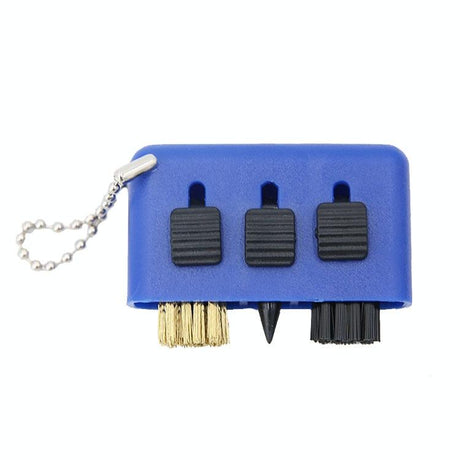 3-Piece Portable Golf Groove Cleaning Brush - Black