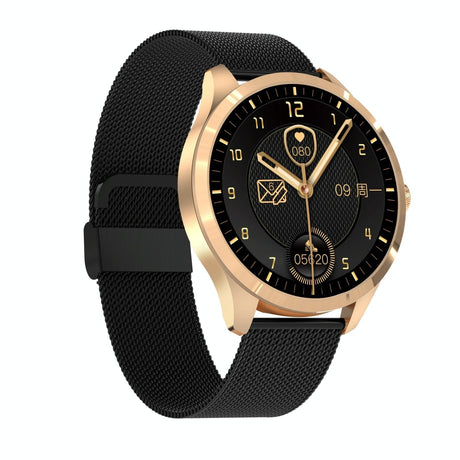 1.28 Inch Ips Colour Screen Ip67 Waterproof Smart Watch Support Blood Pressure Monitoring / Heart Rate Monitoring / Sleep Monitoring - Gold