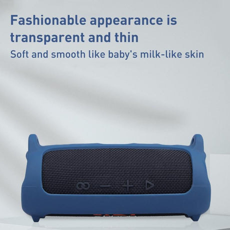 Portable Silicone Case with Shoulder Strap for Jbl Flip 6 Speaker - Blue