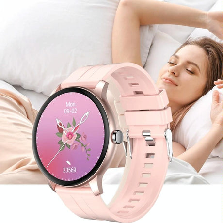 Waterproof Smart Watch With Colour Screen - Ip67 - Pink