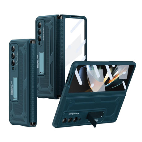Telescopic Hinge Foldable Phone Case with Stand - 5g - Blue