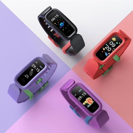 Smart Fitness Bracelet With Bluetooth Sleep Tracking - Red