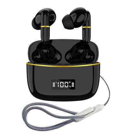 Wireless In-ear Earphones with Digital Charging Case - J2 - Pink