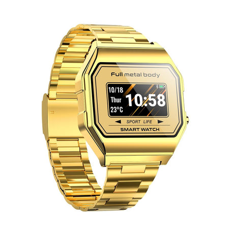 Waterproof Steel Smart Watch With Colour Screen - Silver