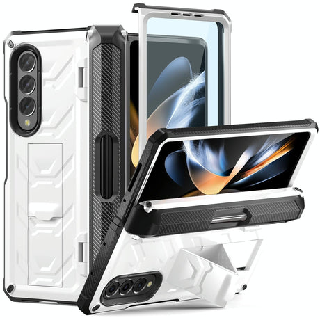 Foldable Shockproof Phone Case for Samsung Galaxy z Fold 4 / 5g - Orange