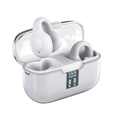 Wireless Bone Conduction Earbuds with Noise Reduction - Pink