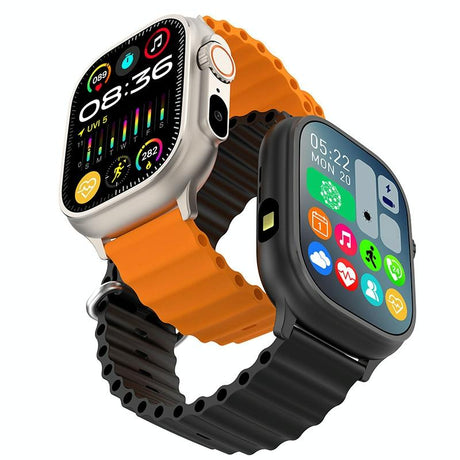 2.01 Inch Bluetooth Call Smart Watch Support Heart Rate / Blood Oxygen - Silver Grey