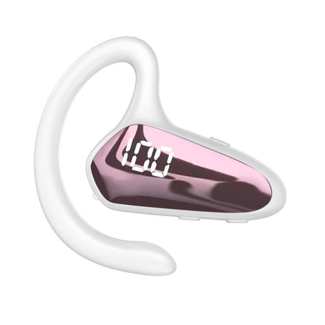 Digital Display Hanging Ear Bone Conduction Bluetooth Headset - Yx02 - Red