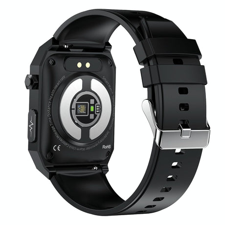 1.91 Inch Waterproof Ecg Smart Watch With Silicone Band Ip68 - Blue