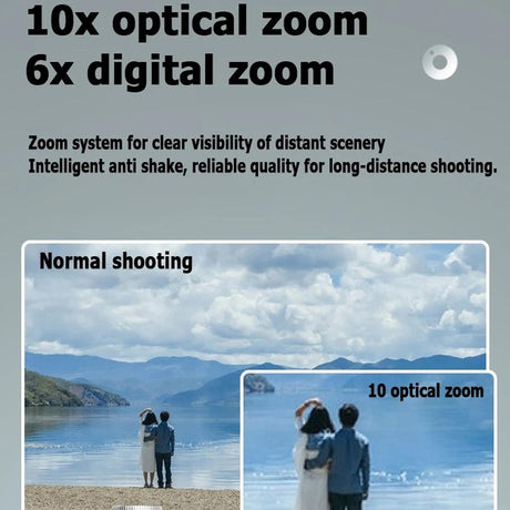 4K Hd Optical Zoom Digital Camera 60Mp Dual Screen Selfie Camera No Memory