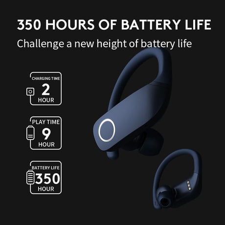 Wireless Bluetooth Sports Headset with Noise Reduction - Z9 Tws - Blue