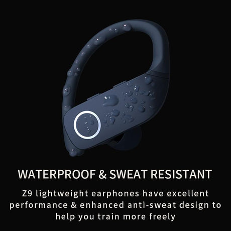 Wireless Bluetooth Sports Headset with Noise Reduction - Z9 Tws - Blue