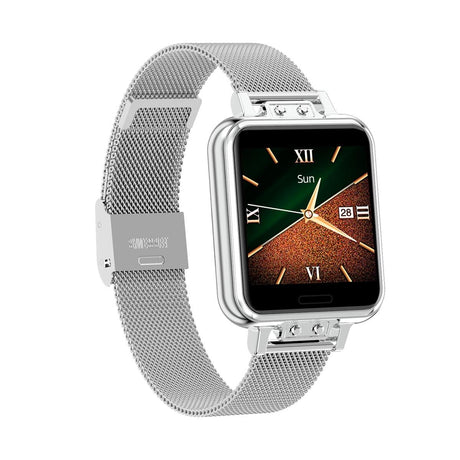 1.22 Inch Waterproof Smart Watch With Sleep & Heart Rate Monitor - Blue