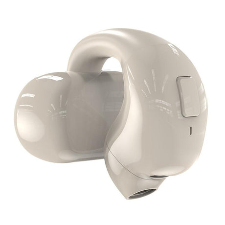 Wireless Clip-on Bluetooth Earphone for Sports and Gaming - Light Skin