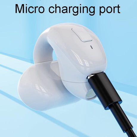 Wireless Clip-on Bluetooth Earphone for Sports and Gaming - Light Skin