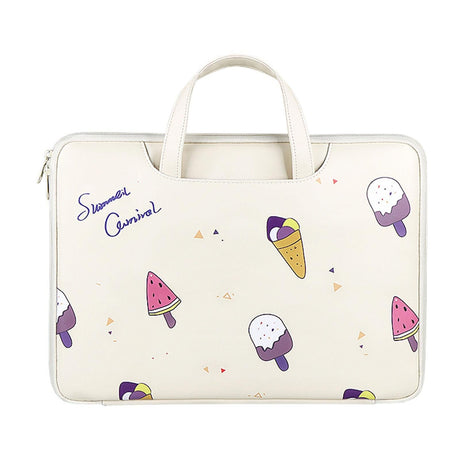 14.1-15.4 Inch Lightweight Printed Laptop Bag In Pu Material - Sheep Head