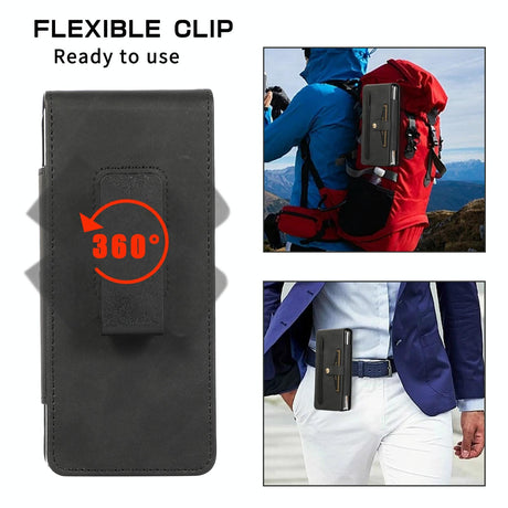 Shockproof Foldable Leather Case with Stylus for Samsung Galaxy z Fold 4 / 5g - Grey