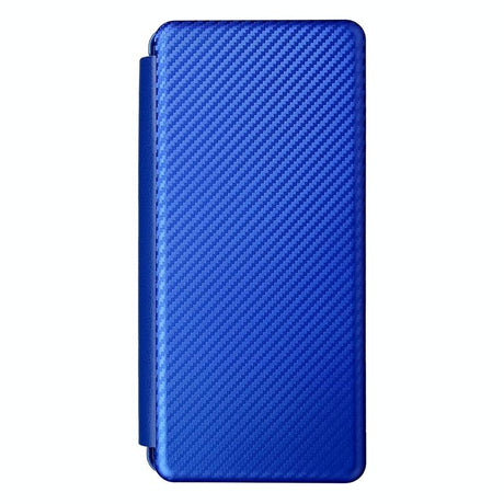 For Samsung Galaxy Z Fold4 5G Carbon Fiber Flip Leather Case - Blue