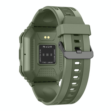 Waterproof Pedometer Sport Smart Watch Support Heart Rate / Blood Pressure Monitoring / Bt Calling - Coffee