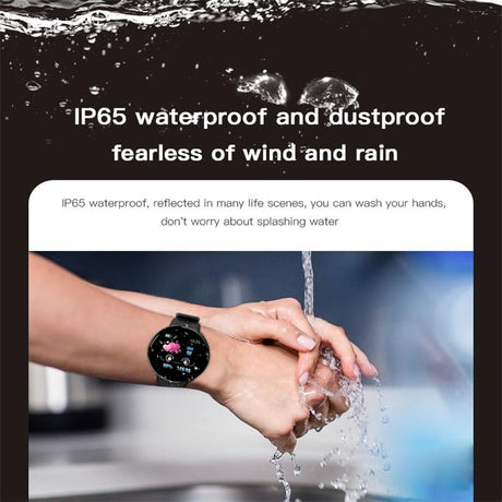 Smart Watch With Call Reminder And Health Monitoring - Waterproof - Purple