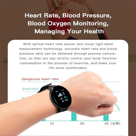 Smart Watch With Call Reminder And Health Monitoring - Waterproof - Purple