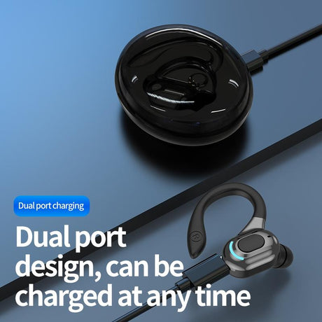 Wireless Bluetooth Earphones with Charging Case - F8 - Green Single Ear