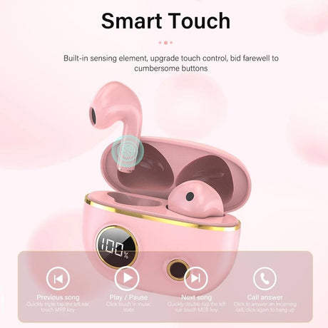 Waterproof 9d Stereo Bluetooth Earphones with Charging Case - Green