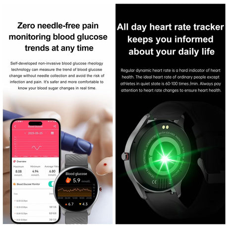 1.43 Inch Amoled Smart Watch With Bt Call & Health Tracking - Blue