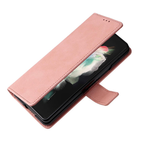 For Samsung Galaxy Z Fold4 5G Leather Flip Case With Pen Slot - Royal Blue
